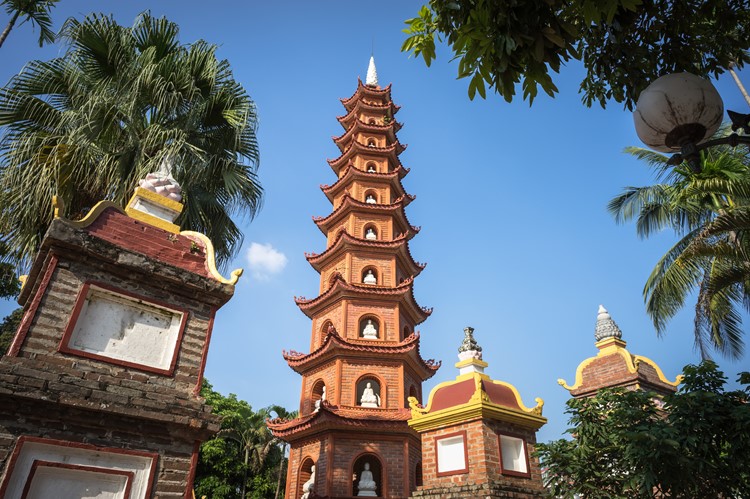 Een tempel in Hanoi, Vietnam